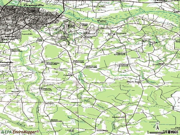 Zip code 27858 topographic map