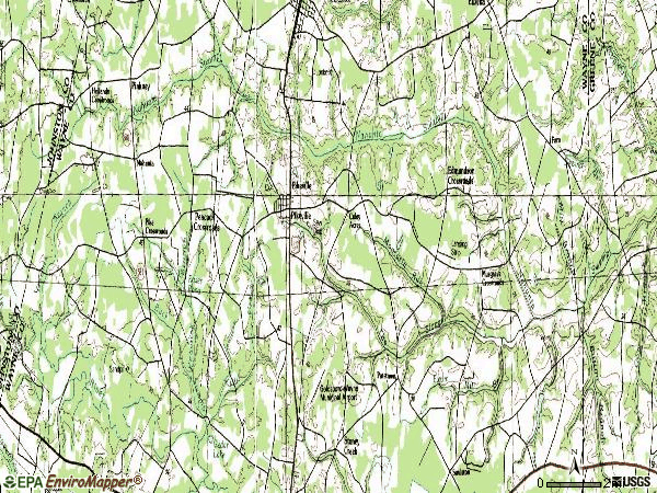 Zip code 27863 topographic map