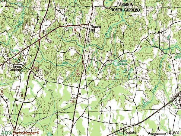 Zip code 27866 topographic map