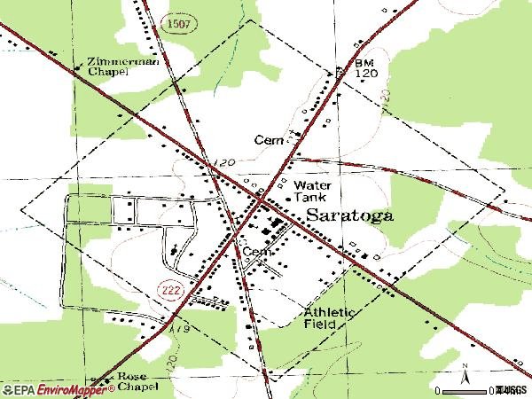Zip code 27873 topographic map