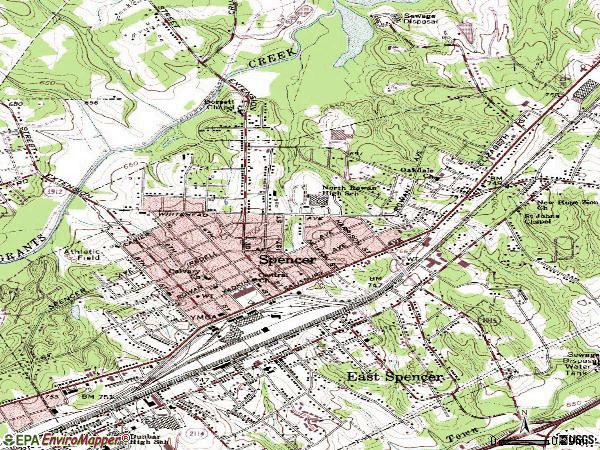 Zip code 28159 topographic map