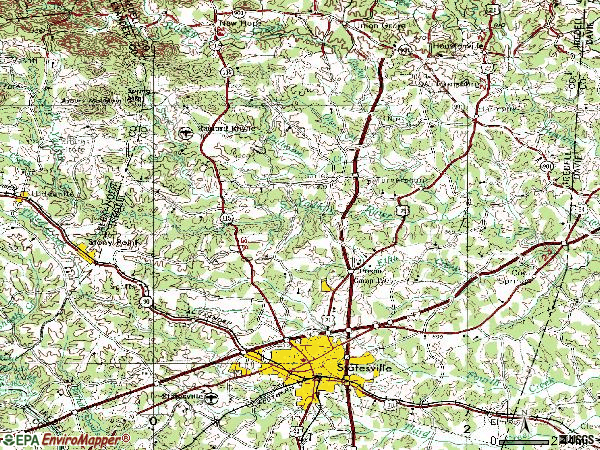 Zip code 28625 topographic map
