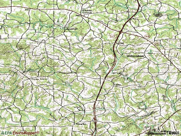 Zip code 28660 topographic map