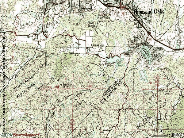 Thousand Oaks Zip Code Map United States Map 2918