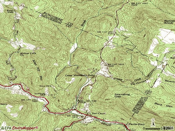 Zip code 28710 topographic map