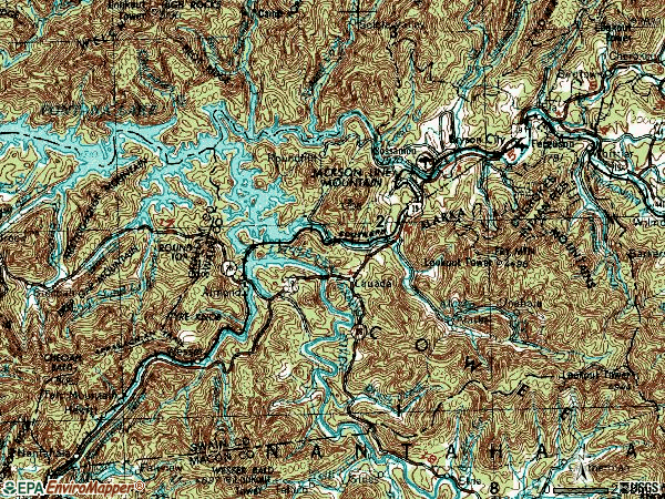 Zip code 28713 topographic map