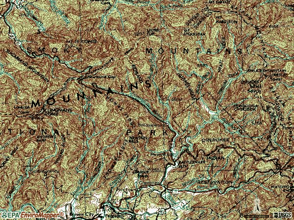 Zip code 28719 topographic map