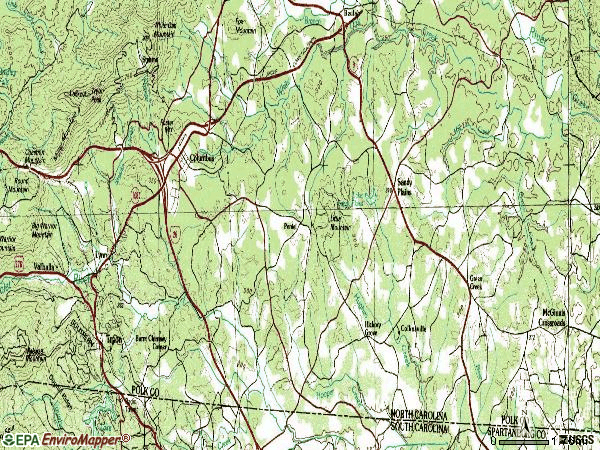 Zip code 28722 topographic map