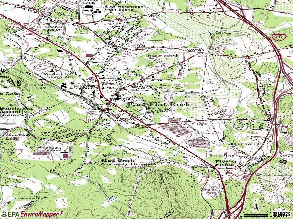 Zip code 28726 topographic map