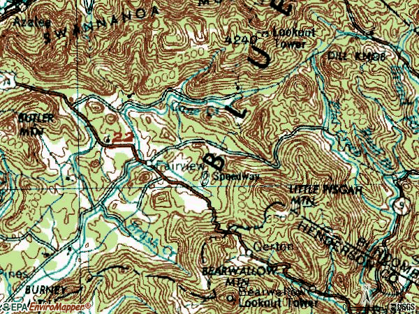 Zip code 28730 topographic map
