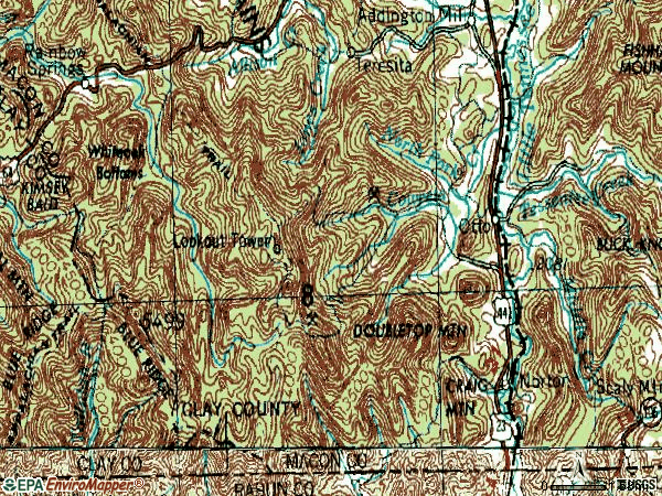 Zip code 28763 topographic map