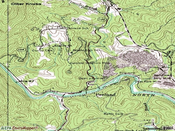 Zip code 28765 topographic map