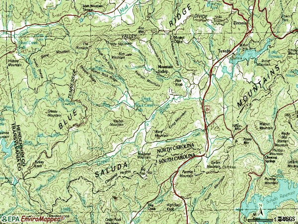 Zip code 28790 topographic map