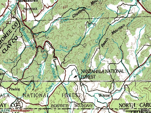 Zip code 28909 topographic map
