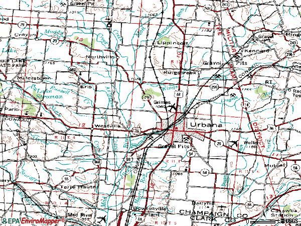 Zip code 43078 topographic map