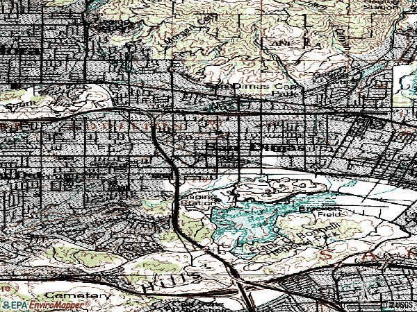 Zip code 91773 topographic map