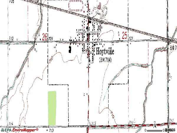 Zip code 43529 topographic map