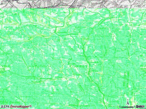 Zip code 43730 topographic map