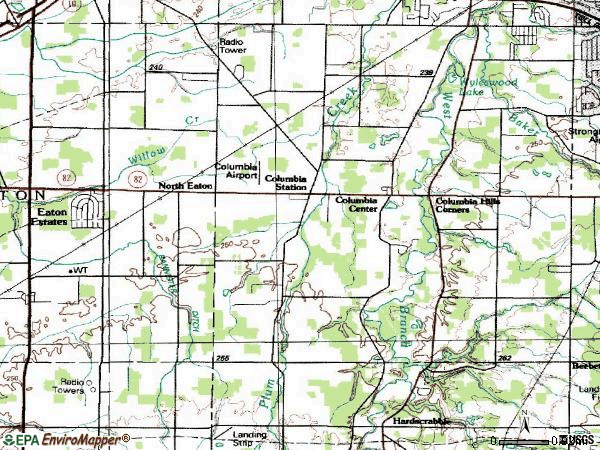 Zip code 44028 topographic map