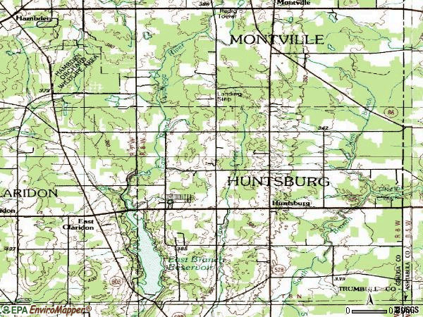 Zip code 44046 topographic map