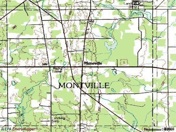 Zip code 44064 topographic map