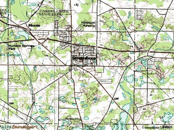 Zip code 44241 topographic map