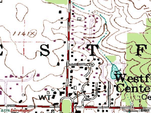 Zip code 44251 topographic map