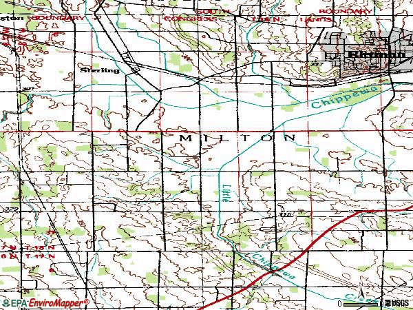 Zip code 44276 topographic map