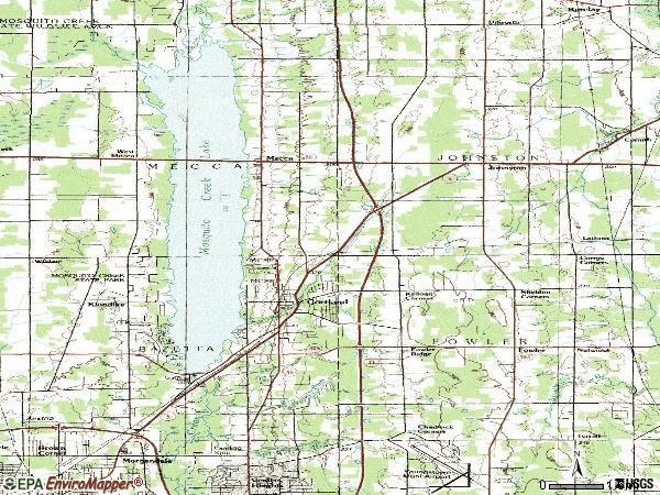 Zip code 44410 topographic map