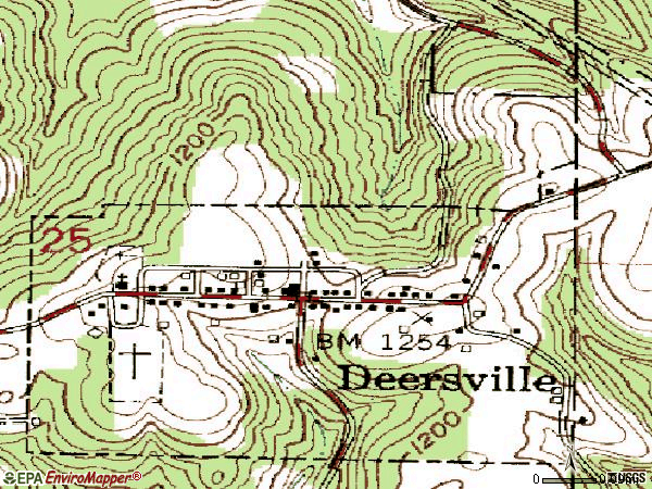 Zip code 44693 topographic map