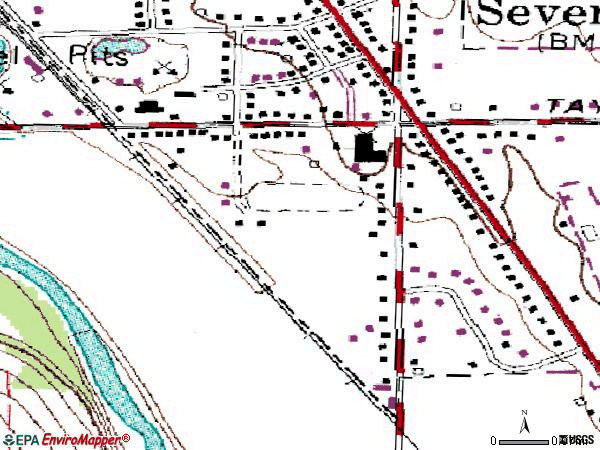 Zip code 45062 topographic map