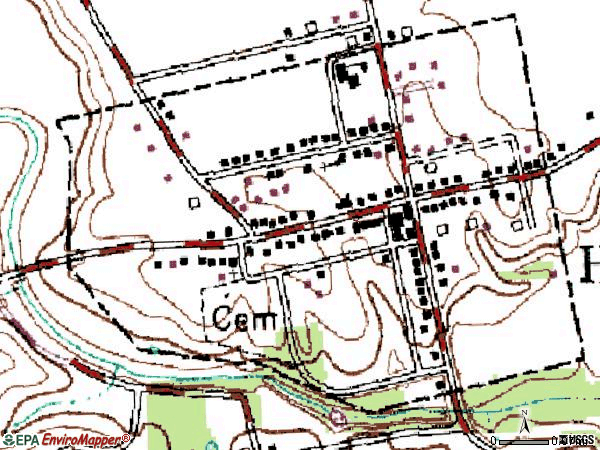 Zip code 45132 topographic map