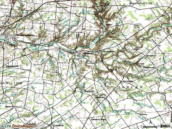 Zip code 45152 topographic map
