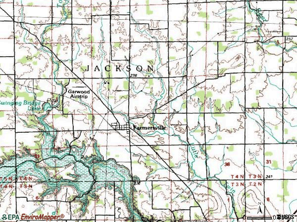 Zip code 45325 topographic map