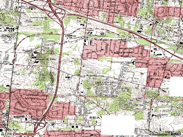 Zip code 45430 topographic map