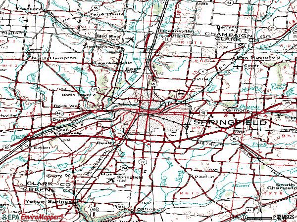 Springfield Oh Zip Code Map - United States Map