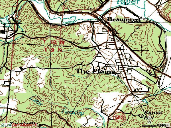 Zip code 45780 topographic map