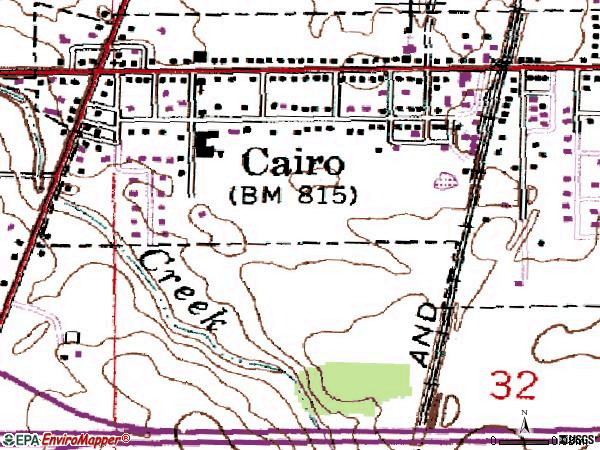 Zip code 45820 topographic map