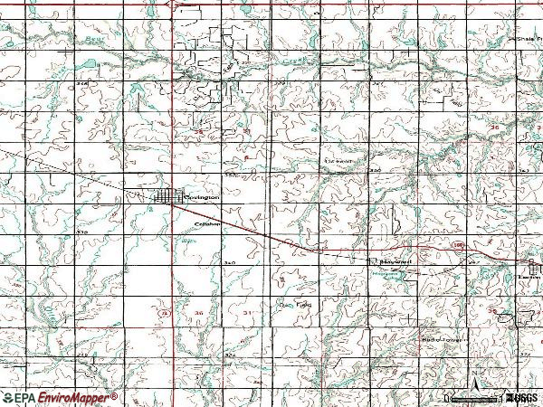 Zip code 73730 topographic map