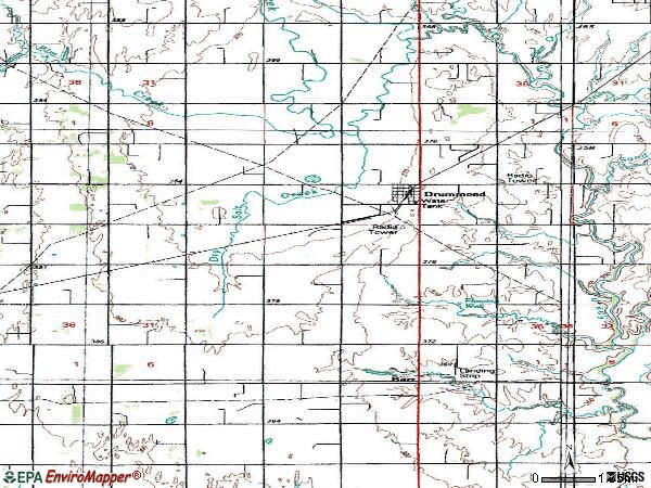 Zip code 73735 topographic map
