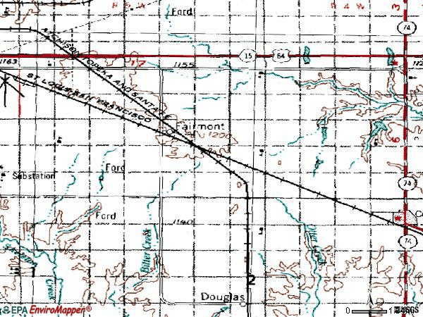 Zip code 73736 topographic map