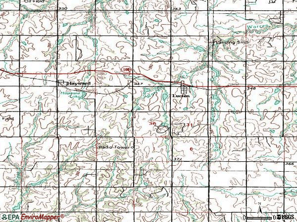 Zip code 73757 topographic map