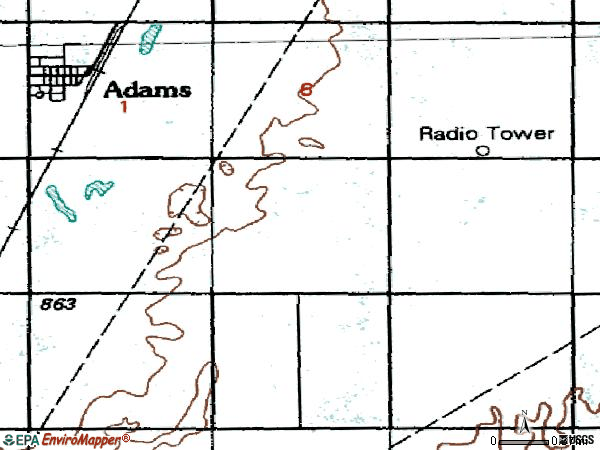Zip code 73901 topographic map