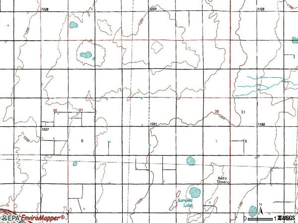 Zip code 00739 topographic map