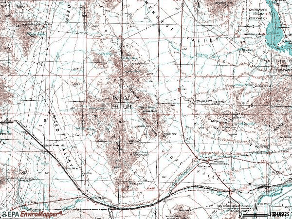 Zip code 92280 topographic map