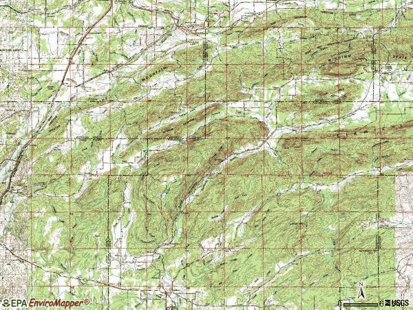 Zip code 00745 topographic map