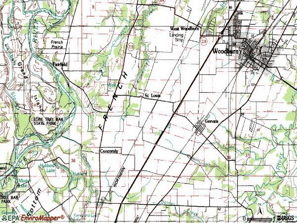 Zip code 97026 topographic map
