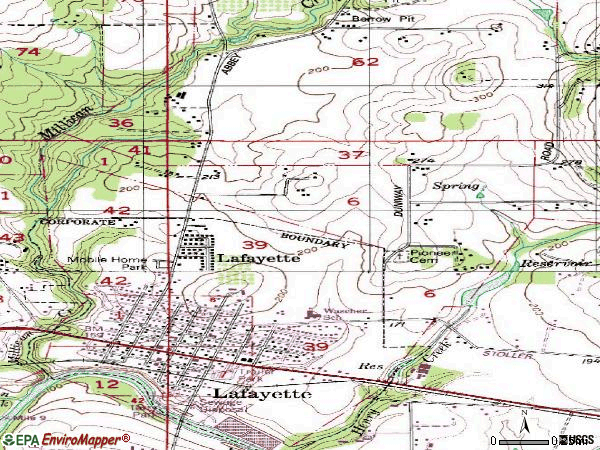Zip code 97127 topographic map