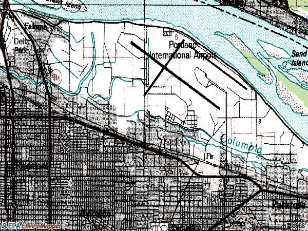 Zip code 97211 topographic map