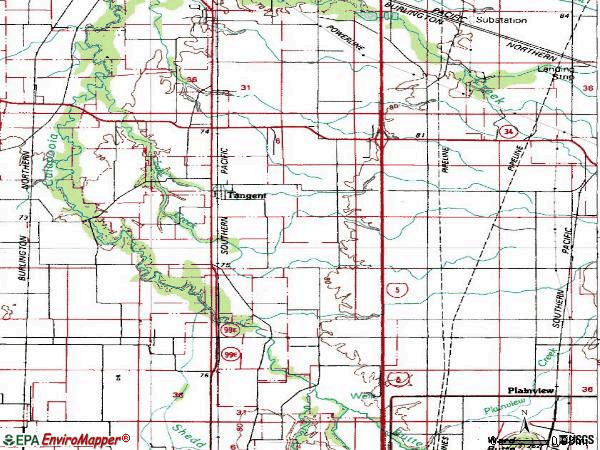 Zip code 97389 topographic map